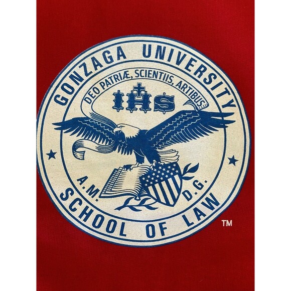 Vtg Gonzaga Law Bulldogs Crewneck Sweatshirt sz small - Picture 3 of 4